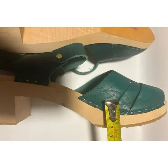 Stylish Green Leather Mules by Lotta From Stockholm - Picture 9 of 9